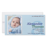 Baby Boy Birth Announcement - A Personalized Photo Card