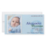 Baby Boy Birth Announcement - A Personalized Photo Card