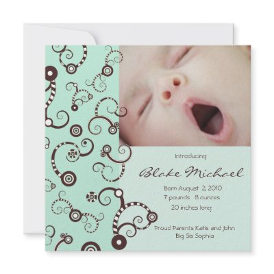Baby Boy Birth Announcement by C_W_Designs