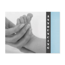 Baby Boy Birth Announcement Postcard