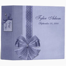 Baby Boy Blue Jean Denim Binder
