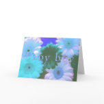 Baby Boy "Blue Moon Daisy" Greeting Card