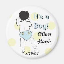 Baby Boy Bottom Magnet