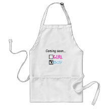Baby Boy Coming Soon Aprons