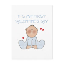 Baby Boy First Valentine's Day Post Cards