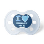baby boy i love heart breast milk pacifiers
