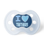 baby boy i love heart teethers pacifiers