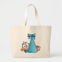 Baby Boy In Bundle Canvas Bag