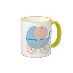 Baby Boy in Carriage Coffee Mugs
