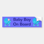 Baby Boy On Board Bumper Sticker