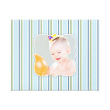 Baby Boy Photo [20x16 Inches] Canvas Print