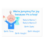 Baby Boy Photo Personailzed  Announcement Card