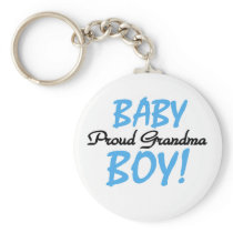 Baby Boy Proud Grandma Keychains