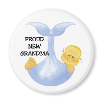 Baby Boy Proud Grandma Refrigerator Magnet