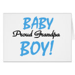 Baby Boy Proud Grandpa Card