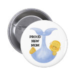 Baby Boy Proud Mom Pinback Buttons