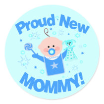Baby Boy Proud Mom Sticker