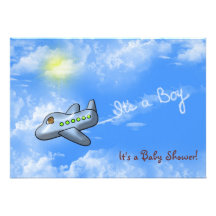Baby Boy Shower Custom Invite