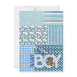 Baby Boy Shower Custom Invitation