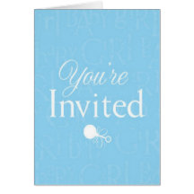 Baby Boy Shower Invite Cards
