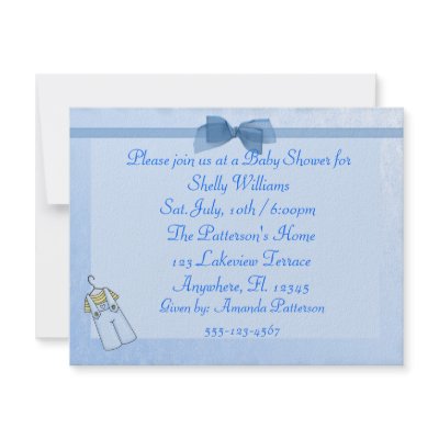 Baby Boy Shower Invite by craftycorner