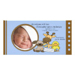 Baby Boy Toys PHOTO Birth Announcement Photo Greeting Card