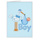 Baby Boy with Stork cards