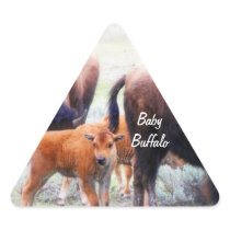 Baby Buffalo in Yellowstone Natl. Park - Sticker