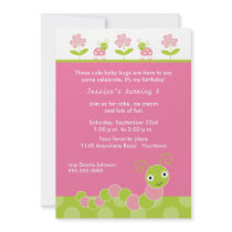Baby Bugs Birthday Party Invitation