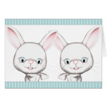 Baby Bunnies Happy Birthday Card