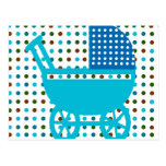 Baby Carriage Design Hip Gifts Postcards