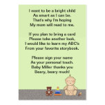 Baby Carriage Tot Book Poem Business Cards