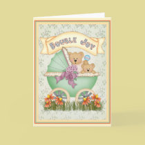 Baby Carriage Twins cards