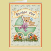 Baby Carriage Twins cards