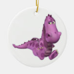Baby Cartoon Dragons: Smoky Christmas Ornament