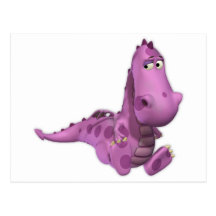 Baby Cartoon Dragons: Smoky Post Cards