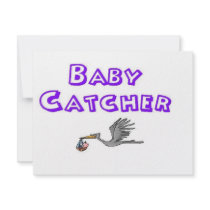 baby catcher invitations