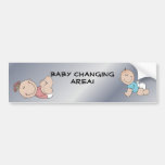 Baby Changing Area!  Restaurant Supplies Sticker Bumper Sticker