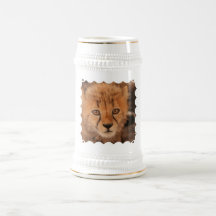 Baby Cheetah Beer Stein Coffee Mug