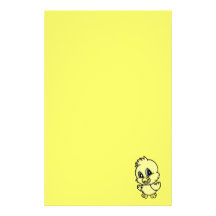 Baby Chick Stationary Custom Stationery