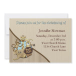 Baby Christening Invitation Safarri