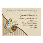 Baby Christening Invitation Safarri