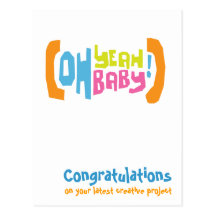 Baby Congrats Card - Oh Yeah Baby! Post Cards