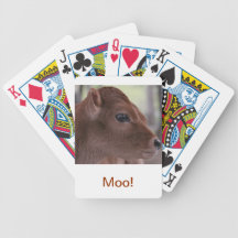 Baby Cow Moo Playing Cards