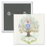 Baby Cradle in A Tree of Hearts and Love Pins