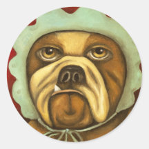 Baby Crash Round Sticker