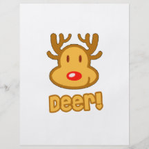 Baby Deer Cartoon Full Color Flyer
