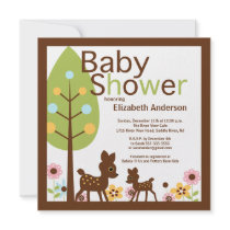 Baby Deer Gender Neutral Baby Shower Invitation
