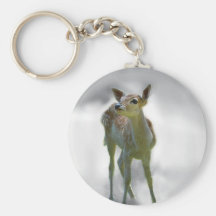 Baby deer's curiosity keychains