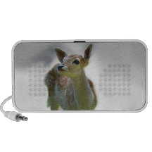 Baby deer's curiosity laptop speakers